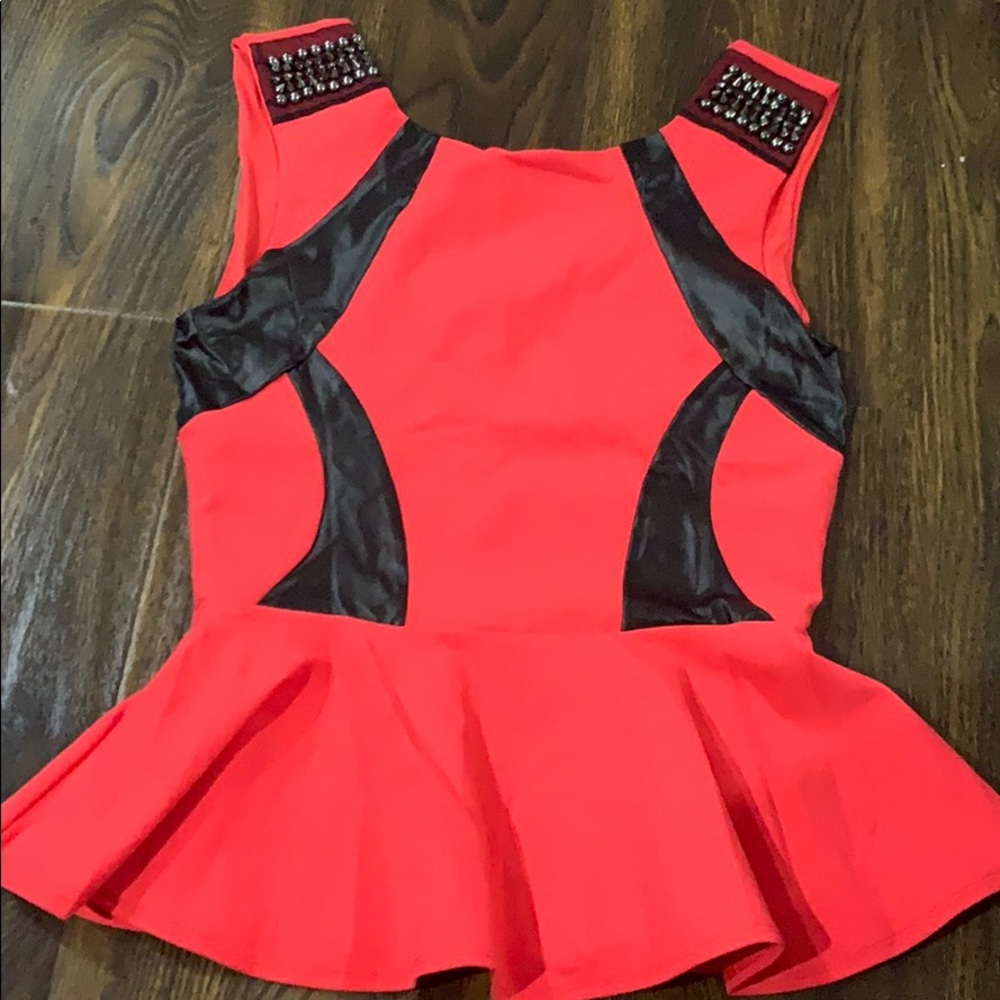 Bebe peplum shirt